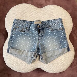 Banana Republic Polka Dot Denim Shorts